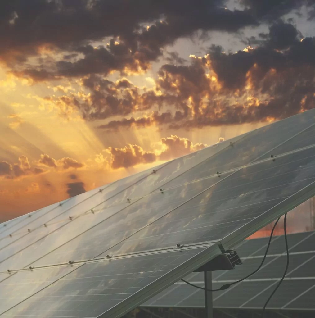 close up of a solar panel