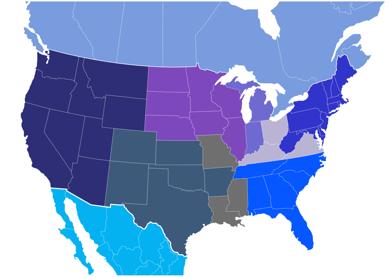 region map tn nc updated