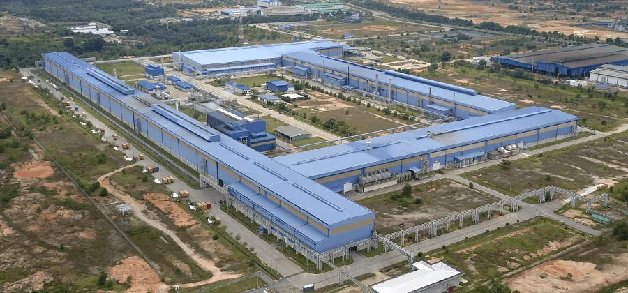 Aerial view of Bahru Stainless plant